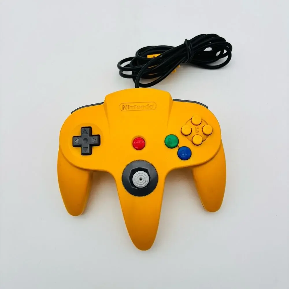 Nintendo 64 Yellow Controller NUS-005 Official N64 OEM Tested Working